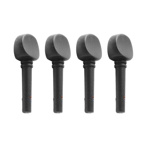 4 Pcs Violon Accordage Cheville Portable Fine Aspect Bois Violon Cheville Remplacement Noir M00588