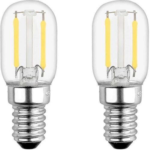 Ampoule Led 2w E14 Pour Réfrigérateur, T22, Équivalent À 15w E14 Incandescent, Blanc Chaud 2700k, 230v, Petit E14 Led, Pack De 2 [Classe Énergétique A ++]