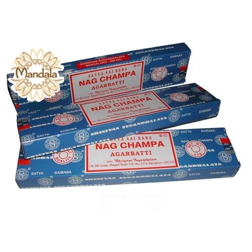 Encens Nag Champa x 3 Boites de 40 Grammes (Indian Incense Satya Sai Baba)