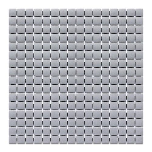 Tapis de douche carré antidérapant ¿ Tapis de bain personnalisable, sûr et durable pour salle de bain et piscine ¿ Gris 21"" x 21