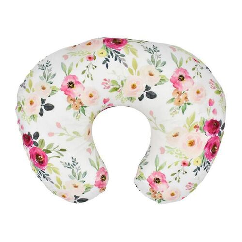 Taie D'oreiller D'allaitement Douce Et Élégante Avec Motif De Feuilles Vertes - Lavable En Machine, Coupe Élastique, Fermeture Éclair Invisible