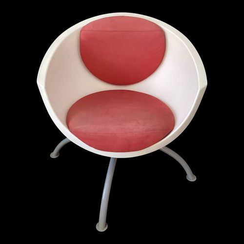 Fauteuil Boule Pivotant De Mia Lagerman Design Ikea 2004 Rouge