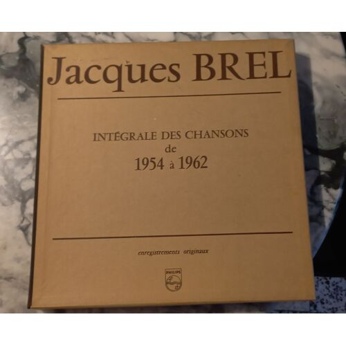 Coffret Jacques Brel Intégrale Des Chansons De 1954 À 1962