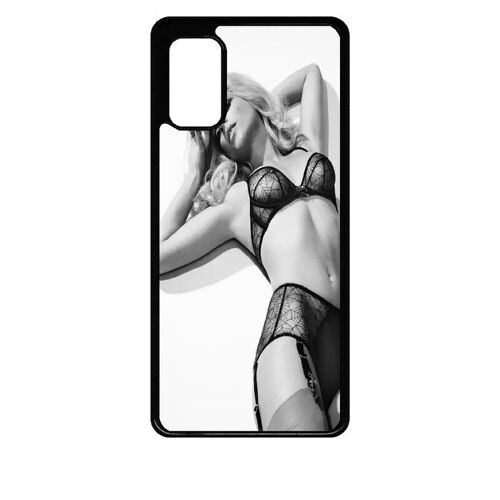 Coque Pour Galaxy A41 - Femme Sexy Noir Et Blanc - Noir