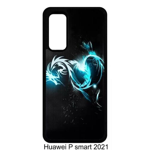 Coque Pour Huawei P Smart 2021 - Dragon Tribal - Noir