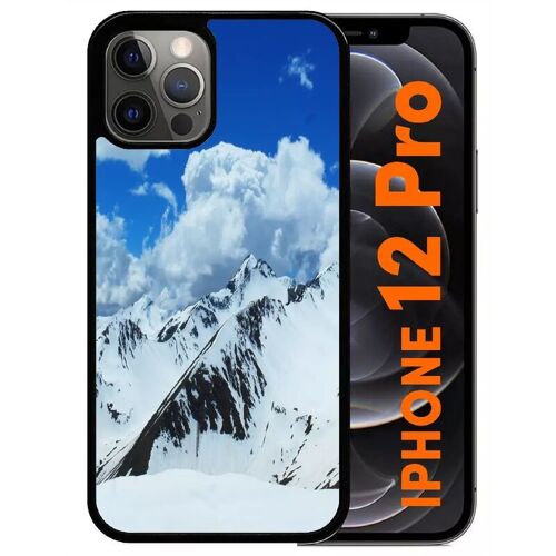 Coque Pour Iphone 12 Pro - Montagne - Noir
