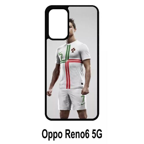 Coque Pour Oppo Reno6 5g - Christiano Ronaldo Selecao Portugal - Silicone - Noir