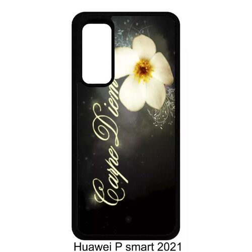 Coque Pour Huawei P Smart 2021 - Carpe Diem Fleur - Noir