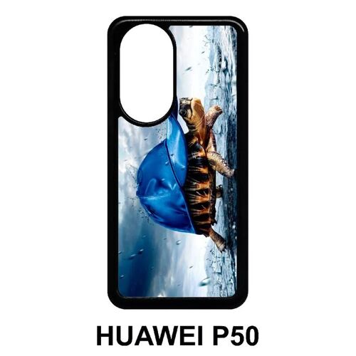 Coque Pour Huawei P50 - Tortue Baseball - Silicone - Noir