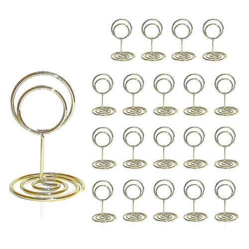 Porte-numéro de table 20Pcs - 2 pouces Mini porte-cartes de place court Numéro de table se tient pour mariage Pa