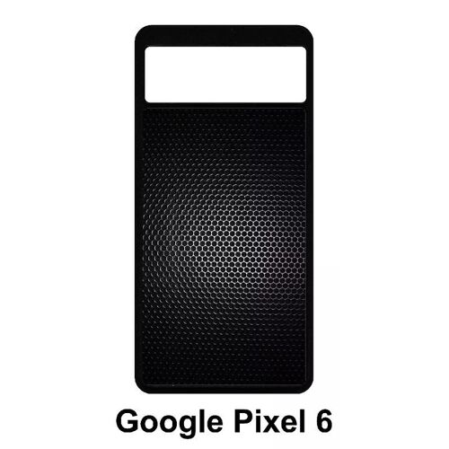 Coque Pour Google Pixel 6 - Texture Effet Tole - Silicone - Noir