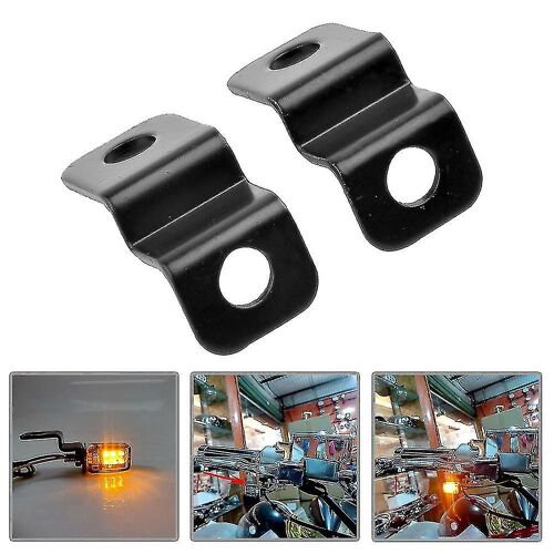 Moto Led Mini Feux De Clignotant Support En Alliage D'aluminium 12v Indicateurs De Clignotants De Moto Support Lumineux Blinker 2pcs