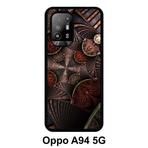 Coque Pour Oppo A94 5g - Metallic - Silicone - Noir