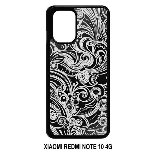 Coque Pour Xiaomi Redmi Note 10 4g - Baroque - Noir