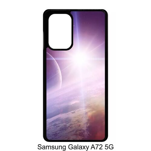 Coque Pour Galaxy A72 5g - Espace Terre - Noir