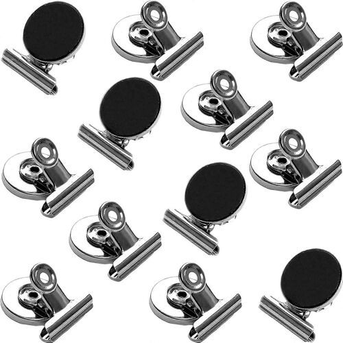 12 Strong Scratch-Free Refrigerator Magnet Clips For Organizing Decorating - Easy Organization Solution