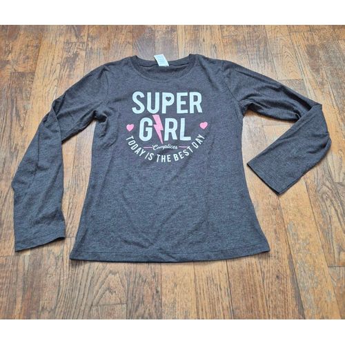 Tshirt Manches Longues Fille Complices Gris Imprimé Taille 10ans