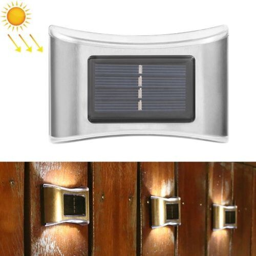 Appliques Murales Haut Et Bas En Acier Inoxydable Pour Jardin Solaire À 6 Led (Lumière Blanche)