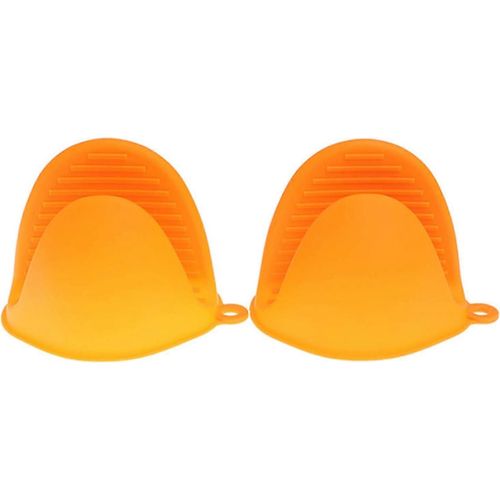Support Pot Mini Gant - Poignées de pincement de cuisson - Mitaines de four en silicone - Mini gants résistants à la chaleur - Micro-ondes