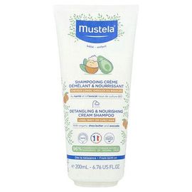 Mustela, Bébé, Shampooing-Crème Démêlant Et Nourrissant, Cheveux Longs, Ondulés Ou Bouclés, 200 Ml
