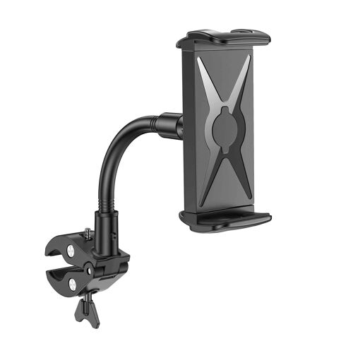 Support flexible à long bras avec pince universelle pour téléphone/tablette