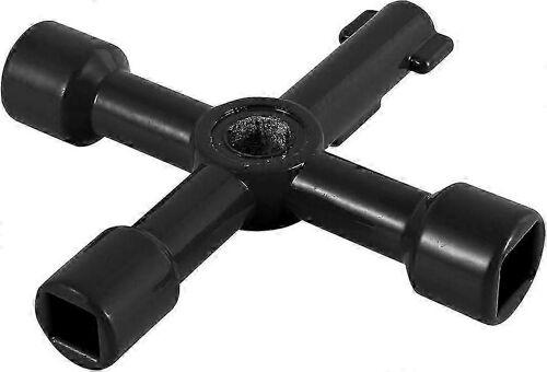 Clé utilitaire multifonction TCGG-4 voies, applicable à la clé d'ouverture de l'armoire des compteurs d'eau et de gaz électriques, clé d'armoire multifonction, clé universelle à 4 voies