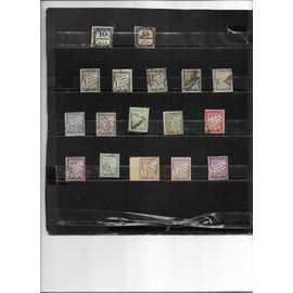 8 Timbres Neufs (Traces De Charnières) Et 36 Oblitérés Timbres Taxe France 1861