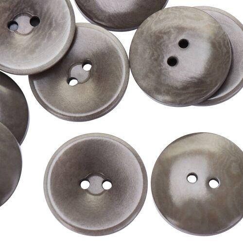 Inotionstyle Oeko-Tex® Jeu De Boutons Premium 25 Mm/40l À 2 Trous Pour Vêtements Et Couture De Manteau Gris 54 Pièces Jad00174k