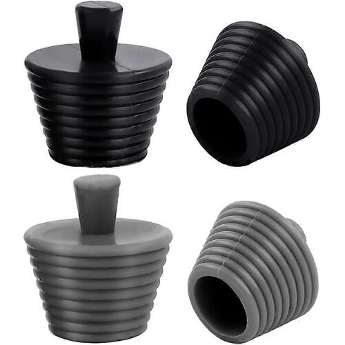 Bouchon d¿évier en silicone - Bouchon de bain 4 pièces, Bouchon de baignoire universel, Bouchon de baignoire en spirale