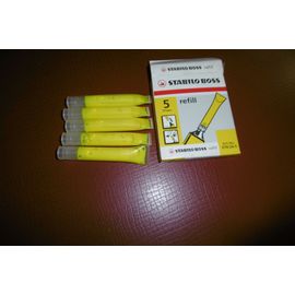 Recharge Pour Surligneur Stabilo Boss Jaune Boite De 5 N° 070/24-5