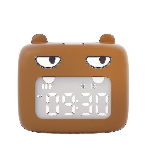 Mini Réveil Intelligent De Dessin Animé, Port De Chargement Usb, Snooze, Horloge De Couchage Pour Enfants, Spa De Nuit