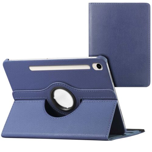 imoshion Coque tablette rotatif à 360° Samsung Galaxy Tab S9 11.0 pouces / S10 Lite / S10 FE / S9 FE 10.9 pouces Bleu foncé