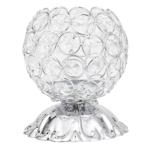 Porte-bougie en cristal Electroplaqué en fer forgé Chandelier Ornement Stand de bougie électronique