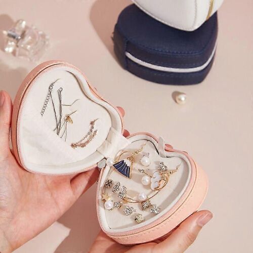 Pu Portable Jewelry Storage Box Necklace Ring Earrings Earrings Earrings Storage Hand Jewelry Gift Jewelry Box Small