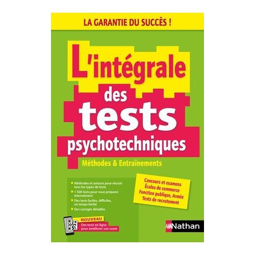 L'intégrale Des Tests Psychotechniques - 2024-2025 - Epub