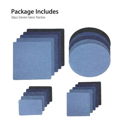 Iron On Fabric Patches - Denim Jean Repair Kit For Clothing Repair