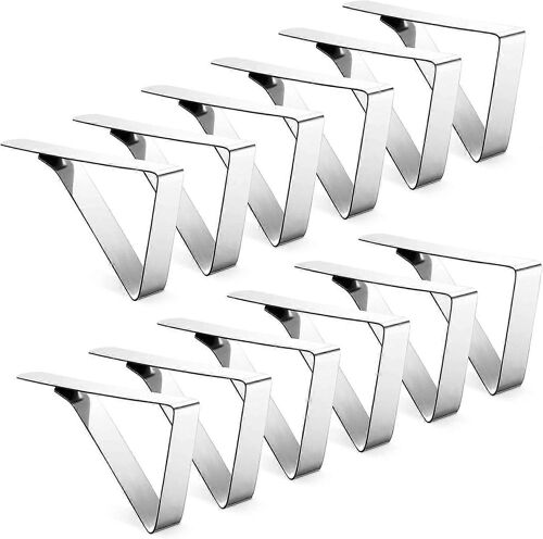 12-Pack Tablecloth Clips - Heavy Duty Picnic Table Cloth Holders (12 Pack)