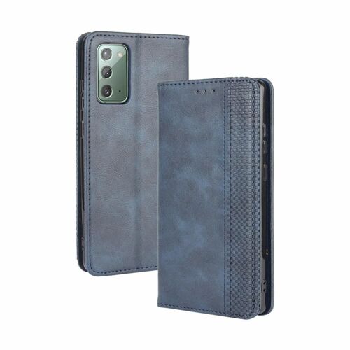Étui Pour Samsung Galaxy S20 Fe 4g/5g Portefeuille Cuir Pu Fermeture Magnétique - Bleu