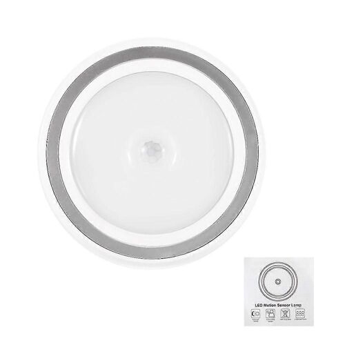 Lampe De Contrôle De La Lumière À Capteur Infrarouge De Veilleuse Led Ronde Pour La Maison De Chambre À Coucher (Lumière Chaude)