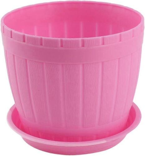 Pot Fleurs Plantes Maison Jardin Cylindre En Plastique Porte Plantation Lgumes Rose