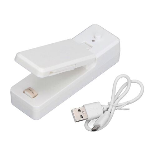 Mini Scelleuse De Sac Portable Avec Machine À Sceller De Sac En Plastique De Chargement Usb Magnétique Pour L'utilisation De La Cuisine À La Maisonwhite