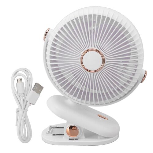 Bureau Clip Sur Ventilateur 3 Vent Vitesse Sûr Design Compact Portable De Bureau Ventilateur Clip Sur Ventilateur Pour Maison Dortoir Poussette Blanc
