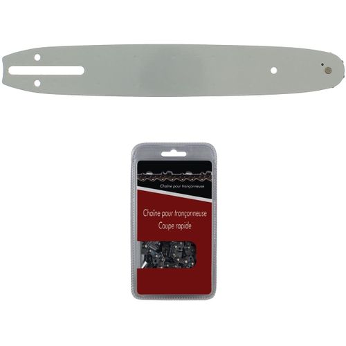Guide 30 cm (12 pouces) + chaîne 45 maillons - Compatible tronçonneuses HUSQVARNA