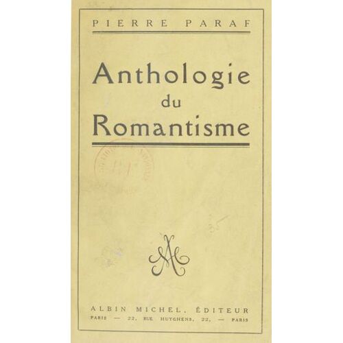 Anthologie Du Romantisme