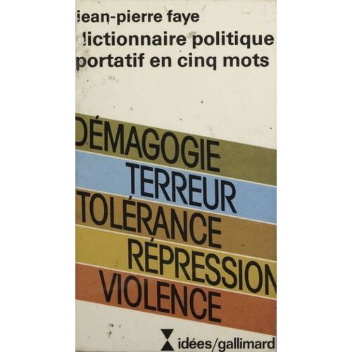 Dictionnaire Politique Portatif En Cinq Mots