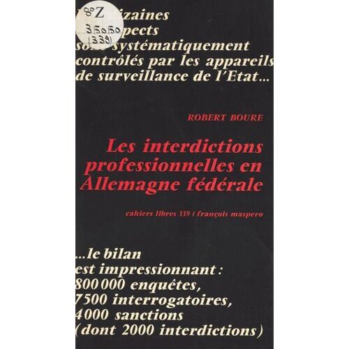 Les Interdictions Professionnelles En Allemagne Fédérale