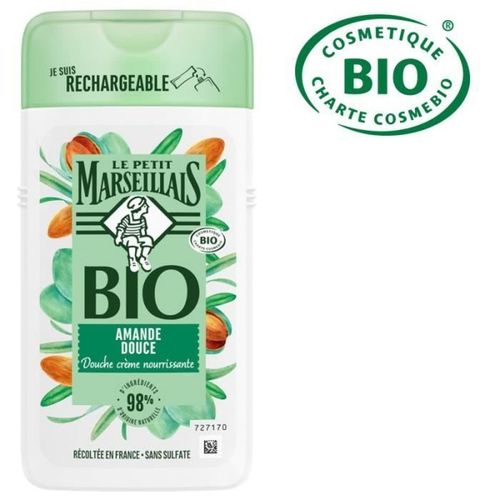 Le Petit Marseillais- Crème De Douche Bio Nourrissante, Au Phneutre, Amande Douce, 250ml Douche 