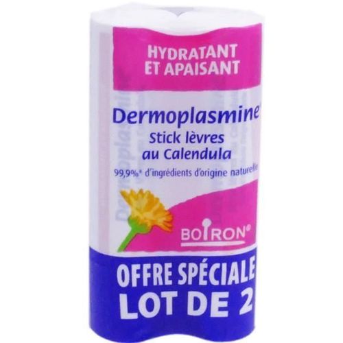 Boiron Dermoplasmine Stick À Lèvres Au Calendula Bio Lot De 2 X 4g Multicolore