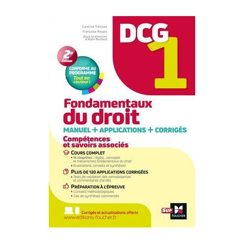 Dcg 1 - Fondamentaux Du Droit - Manuel Et Applications