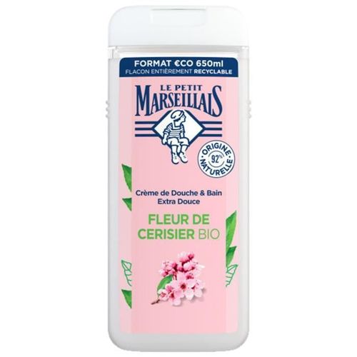 Le Petit Marseillais - Le Petit Marseillais Douche Extra Douxfleur De Cerisier Bio 650 Ml Gel Douche 650 Ml 